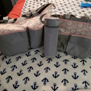 Girl three piece diaper bag